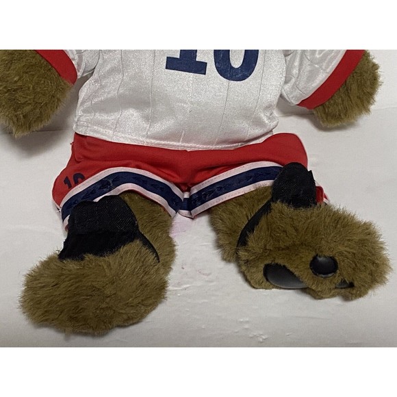 Build a Bear Bearemy Soccer Brown Teddy Bear Stuffed Animal Plush Toy 14" - Picture 2 of 5